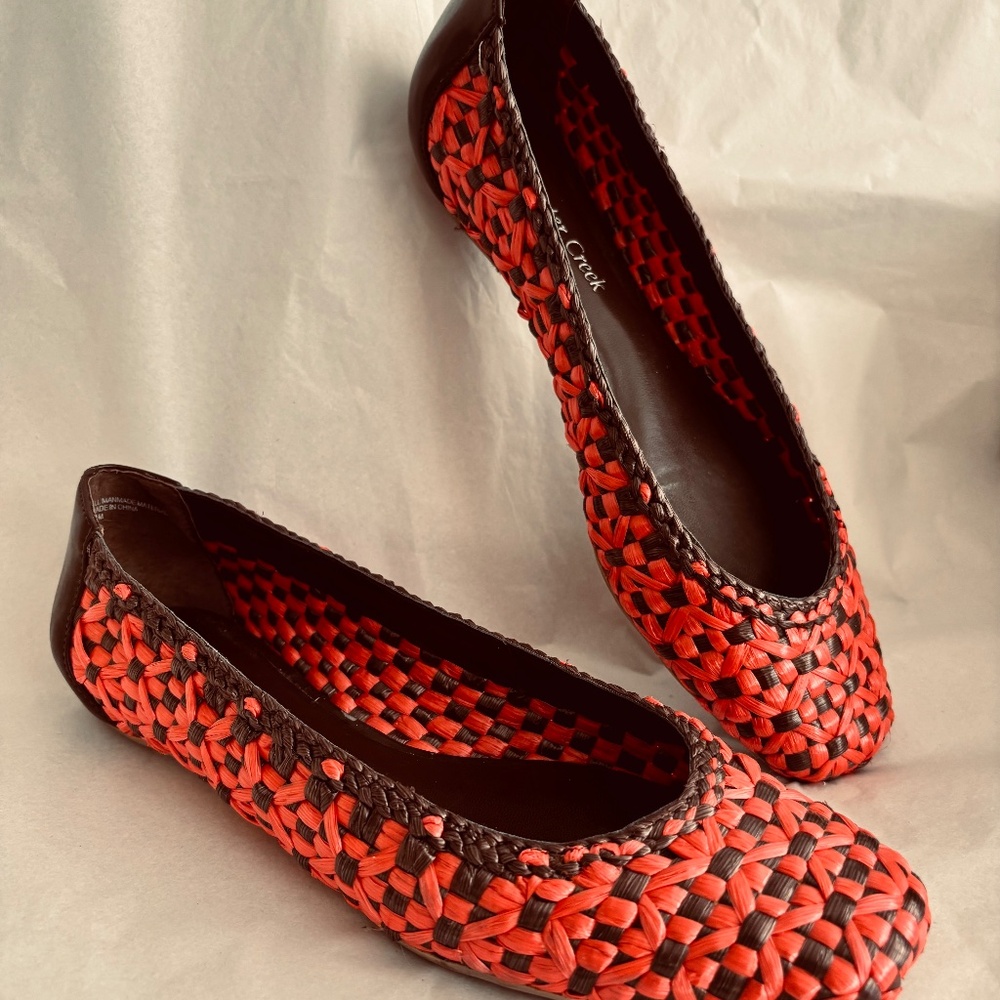 Raffia Ballet Flats